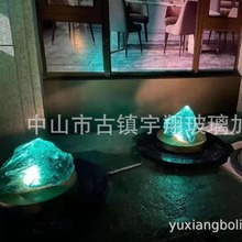 天然水晶原石大块水晶矿石毛料雕刻摆件景观石扩香石灯饰摆件石头