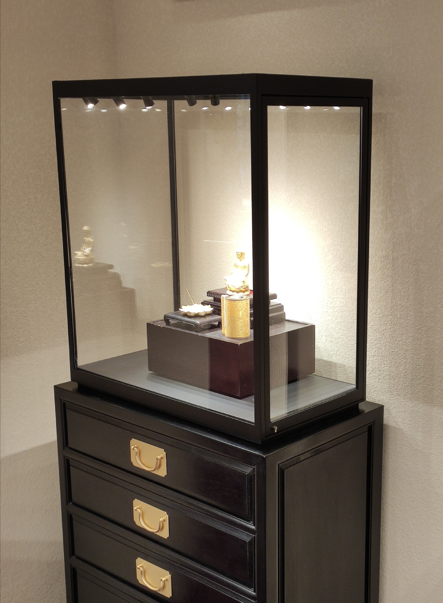 迷你led 射灯嵌入式轨道射灯磁吸轨道灯珠宝柜展柜轨道 可调角度