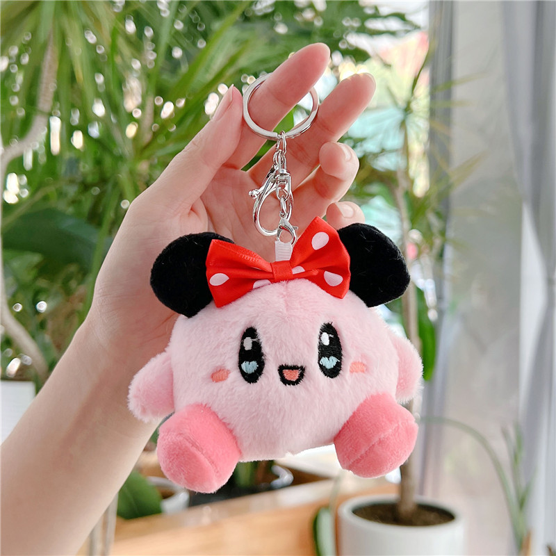 Cute Kirby Doll Small Pendant Doll Plush Toy Boutique Prize Claw Doll Wholesale Bag Ornaments