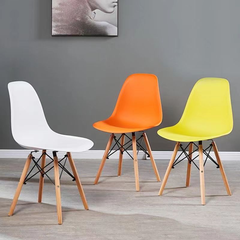 nordic internet celebrity eames armchair tulip plastic modern simple home dining chair low price leisure chair manufacturer