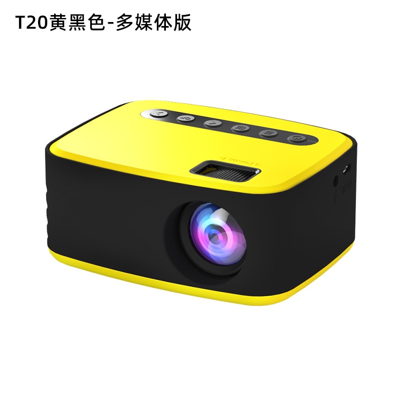 New T20 Mini Wireless Mobile Phone Projector Household Portable Led Mini Projector HD 1080P Projection