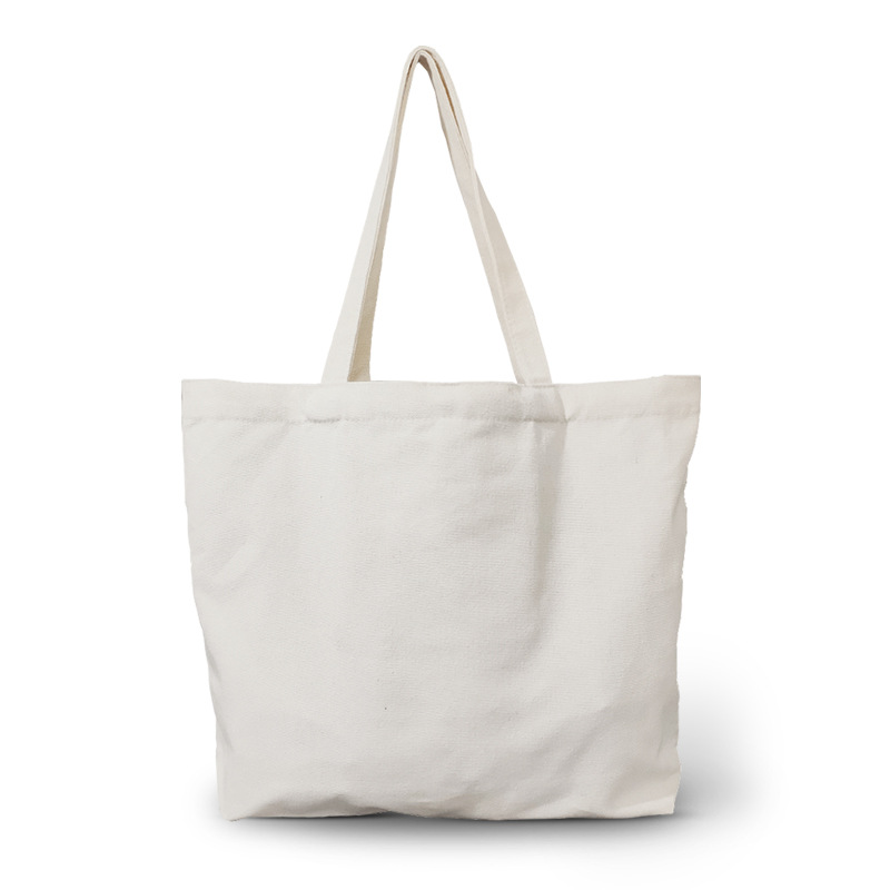 环保帆布袋子定制手提袋买菜包纯白色男大学生装书大容量购物袋