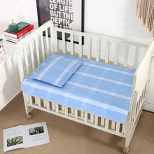 9C2B批发婴儿凉席透气吸汗宝宝儿童幼儿园纯棉老粗布床单睡觉专用