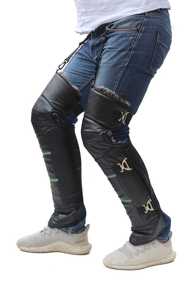 冬季电动摩托车护膝保暖挡风护腿外穿电瓶车护膝防风防寒防水骑行