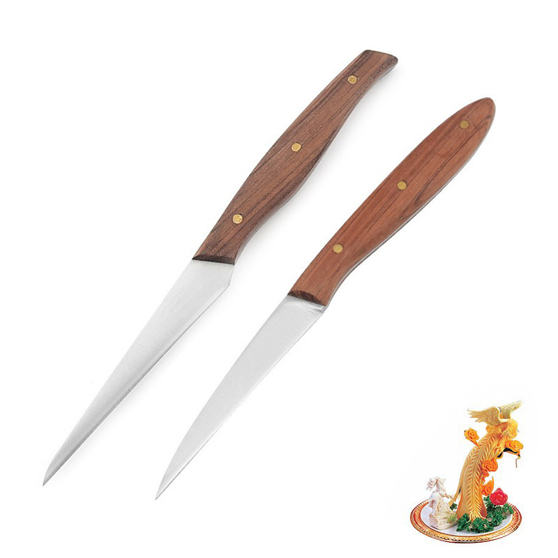 水果雕花刀雕刻刀 不锈钢吧台水果刀 食品雕刻刀 厨师雕花刀 现货