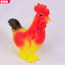 发声皮响公鸡搪胶惨叫鸡宠物模型发泄捏捏叫塑胶动物玩具儿童礼物