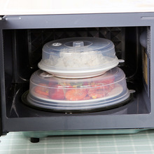 透明防溅油保鲜盖微波炉加热用具碗盖子冰箱圆形塑料碗盖菜罩玻璃