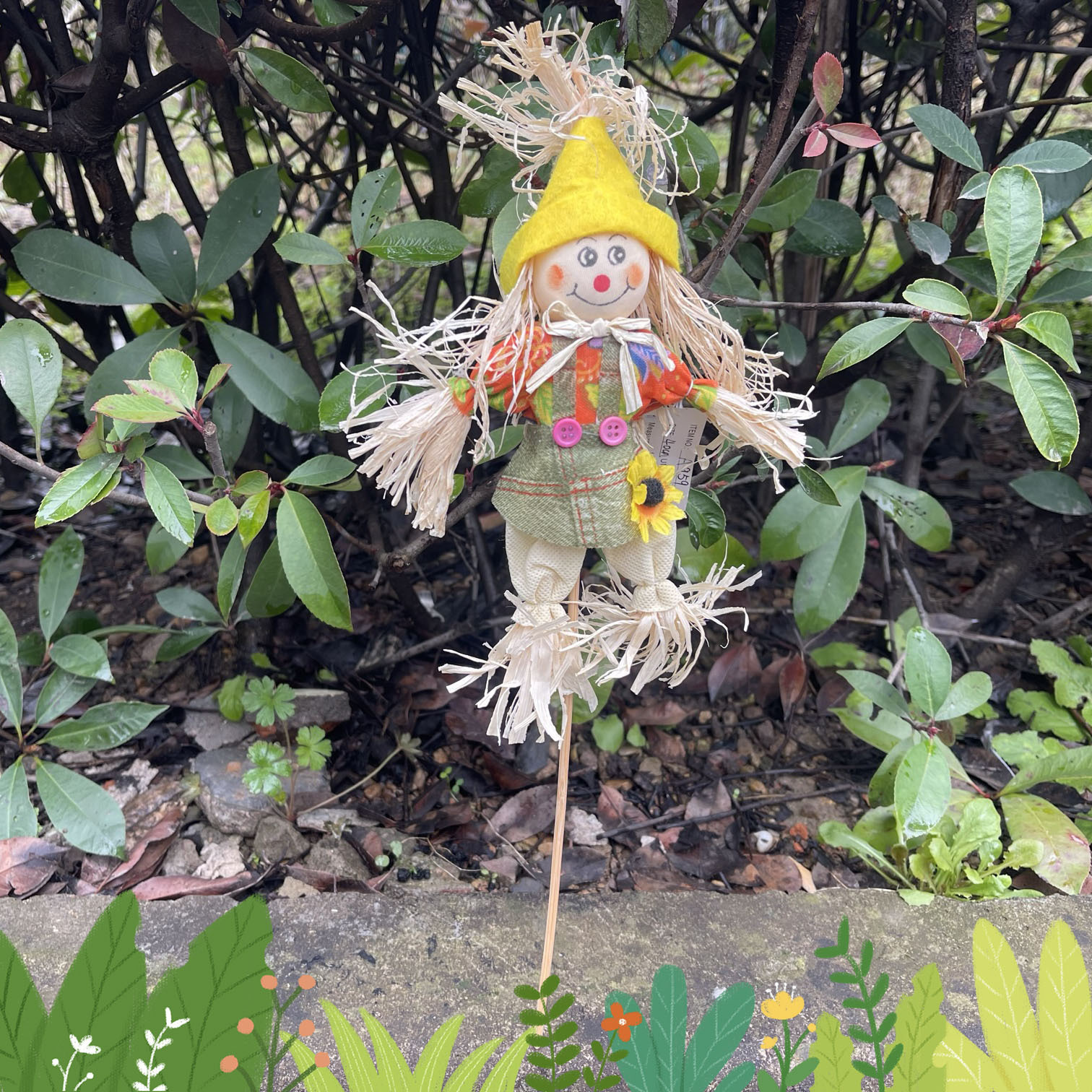 万圣节南瓜稻草人大小娃娃鬼节田园装饰道具丰收节装饰品稻草娃娃