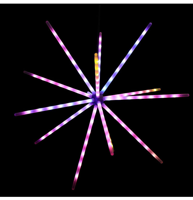 数码点控rgb幻彩动态风扇灯爆闪风车灯流星跑马地炸星烟花灯