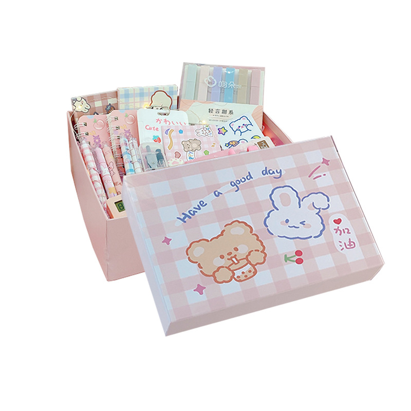 Stationery Set Wholesale Student Opening Season Gift Bag Junior High School Student School Supplies Internet Hot Girlish Gift Box