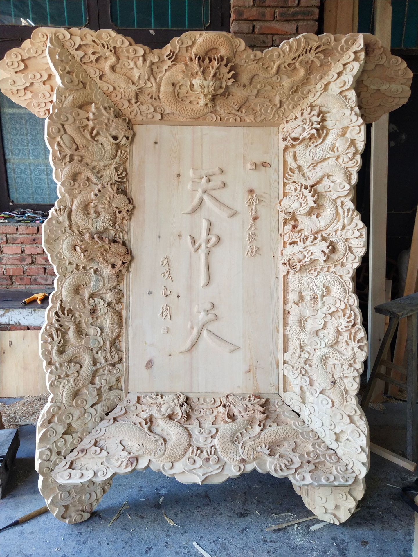 东阳木雕工艺品木匾牌匾仿古式复古实木雕刻宗祠门头可设计斗匾