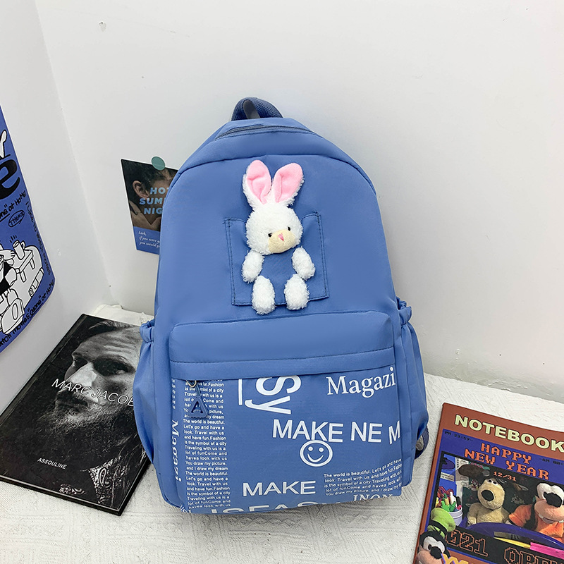 Foreign Trade Wholesale Student Backpack Women's Preppy Simple Schoolbag Japanese and Korean Primary School Student Backpack Ins Harajuku Cute Fashion