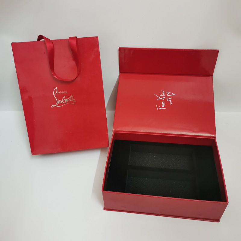 cl萝卜丁口红礼盒翻盖唇釉口红礼品盒空盒礼品手袋购物袋