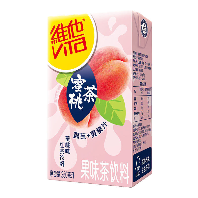 维他蜜桃红茶饮料ml*盒健康果味饮品水蜜桃味送礼食品酒水礼盒装