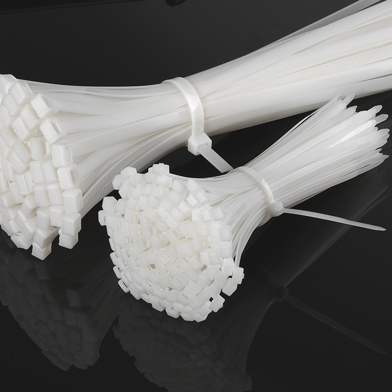 4*200厂家大量批发白色理线塑料扎带加长加宽黑色自锁式尼龙扎带