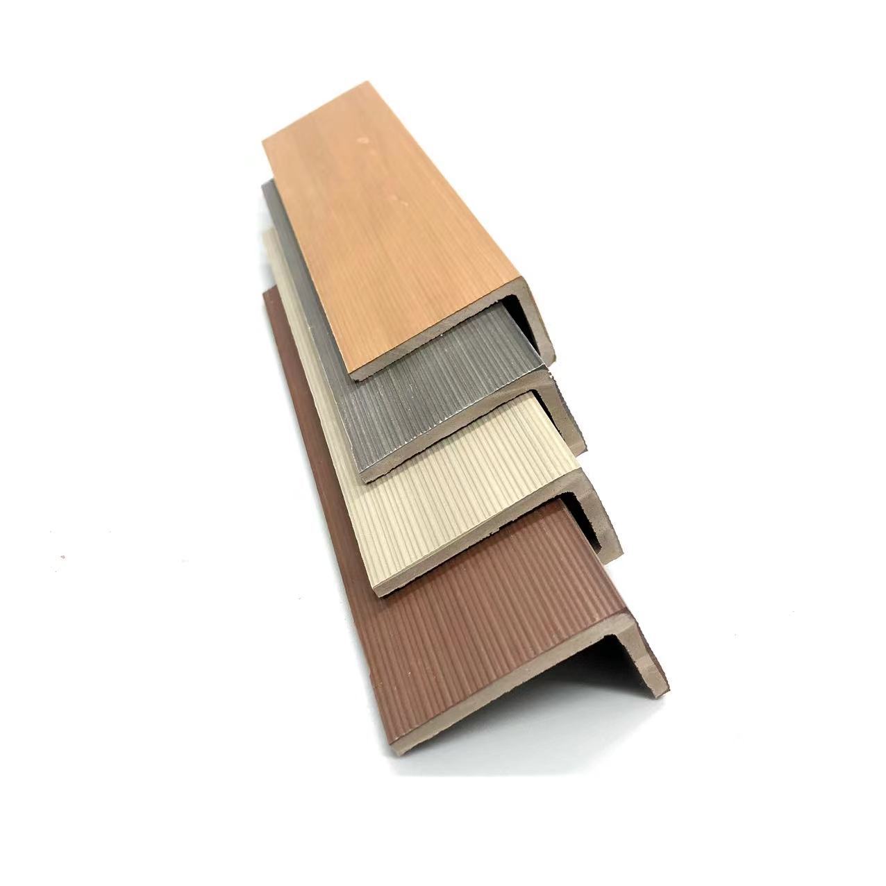 共挤l形状木塑阳角线 包角收边线条檐口包边花箱收口条