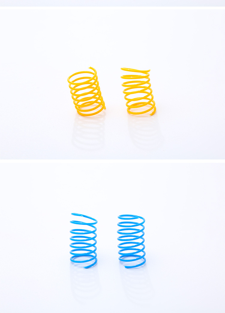 宠物猫玩具彩色塑料弹簧跳动猫玩具球宠物用品工厂现货批发跨境