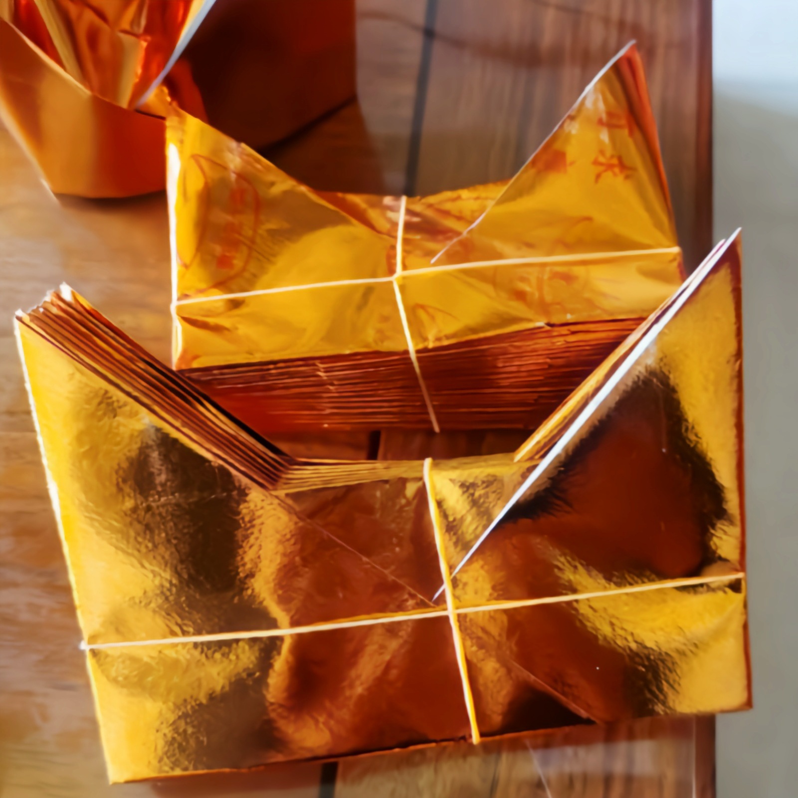 官宝3000个马蹄金金元宝半成品金银纸各种尺寸金箔纸清明祭祀用品