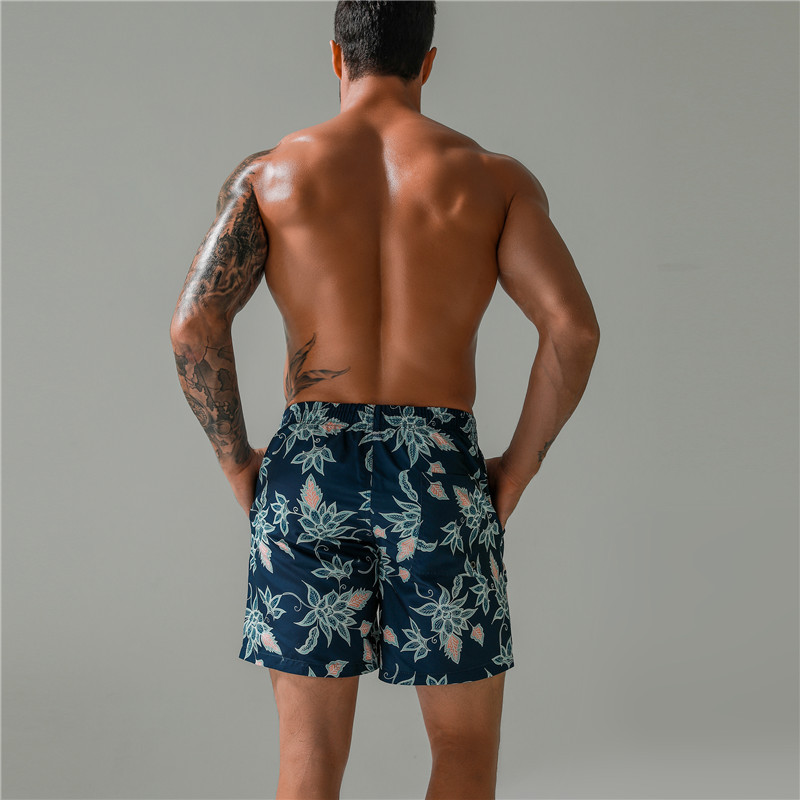 Europe and America Cross Border Foreign Trade Summer Men's Quick-Drying plus Size Printed Shorts Men's Beach Pants Boardshort