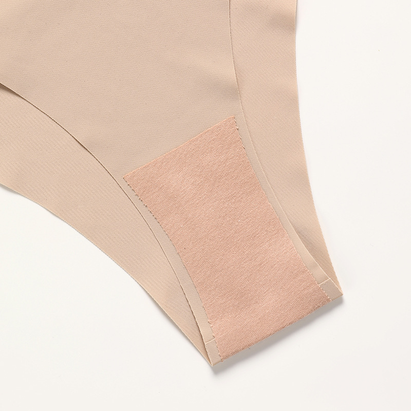 Exquisite Metal Buckle-Free Thin Strap Seamless Ice Silk Underwear Women's plus Size Cotton Crotch Sports Women's Briefs