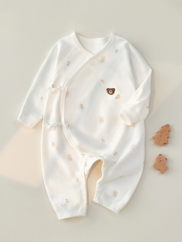 Newborn Clothes Spring and Autumn Boneless Baby Jumpsuit Cotton Romper Long-Sleeved Homewear Baby Clothes