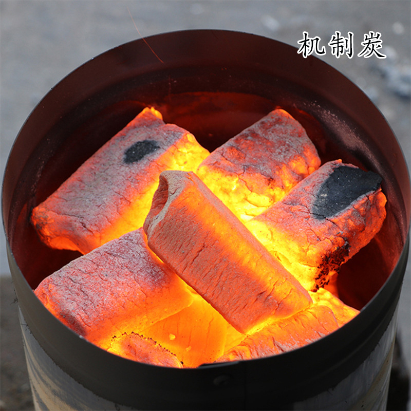 厂家批发六棱机制炭 家用烤肉无烟烧烤木炭 户外野炊速燃机制炭