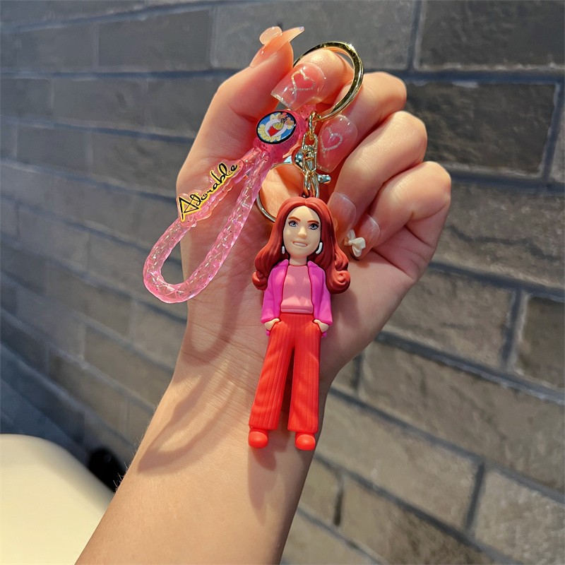 Creative Cartoon Barbie Keychain Cute Barbie Shoes Key Chain Fashion Barbie Men and Women Character Pendant Wholesale