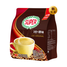 马来西亚进口super超级咖啡原味低脂低糖3合1咖啡条装速溶咖啡粉