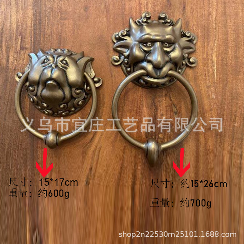 door knockers 跨境龙脸门把手壁挂树脂工艺品迷宫门环家居装饰品
