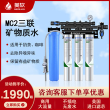 美国爱惠浦商用净水器直饮机 MC2三头三联净水器商用咖啡净水器