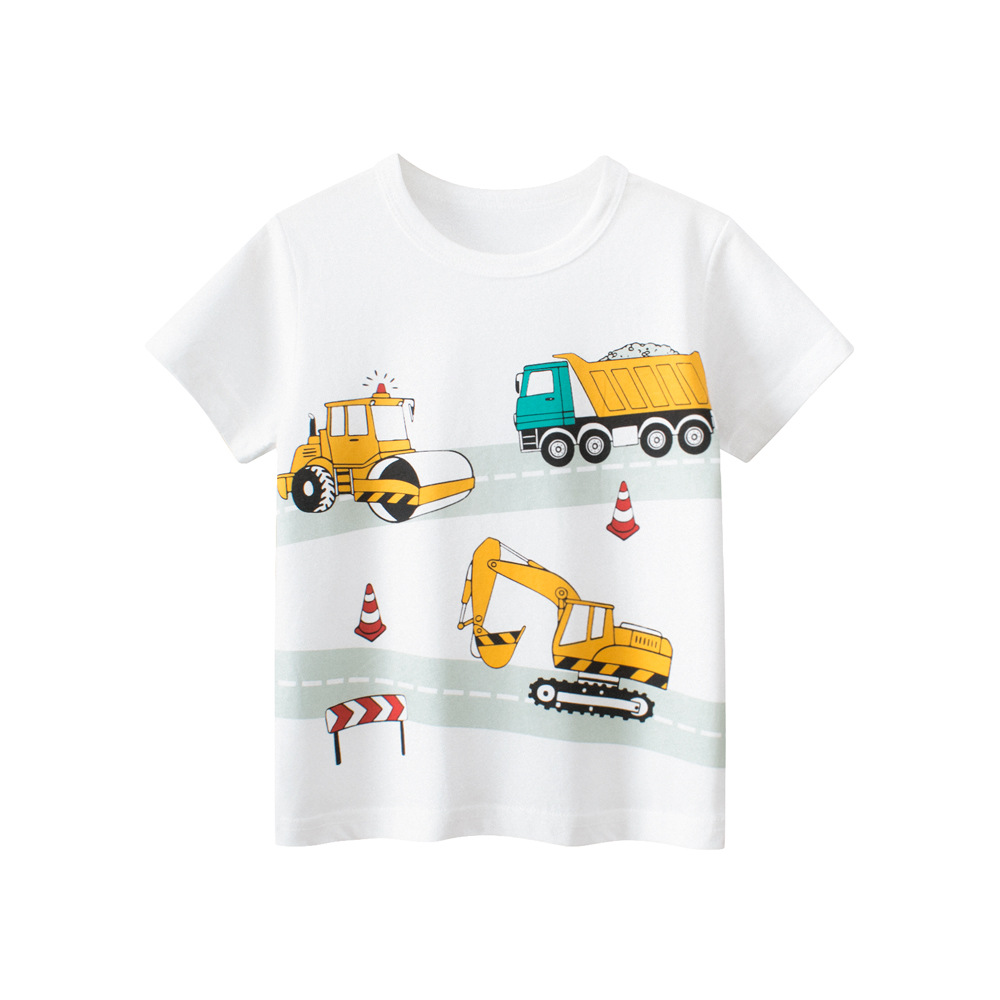 27Kids Cross-Border Children's Clothing 2024 Summer Clothing New Children's Short-Sleeved T-shirt Wholesale Male Baby Clothes One Piece Dropshipping