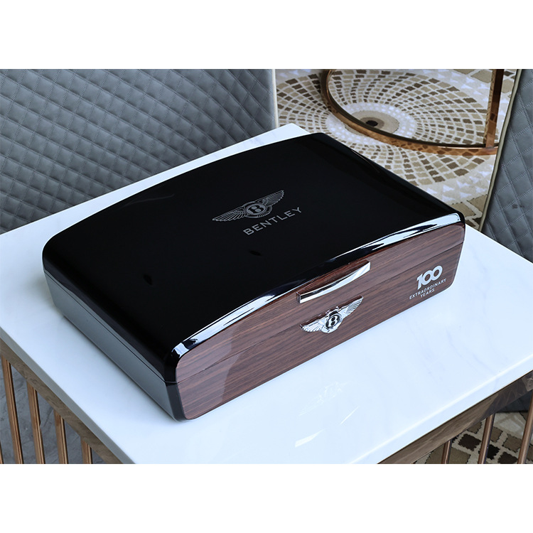 宾利烤漆雪茄盒 雪松木 双层20支装雪茄包装盒 香烟木盒厂家