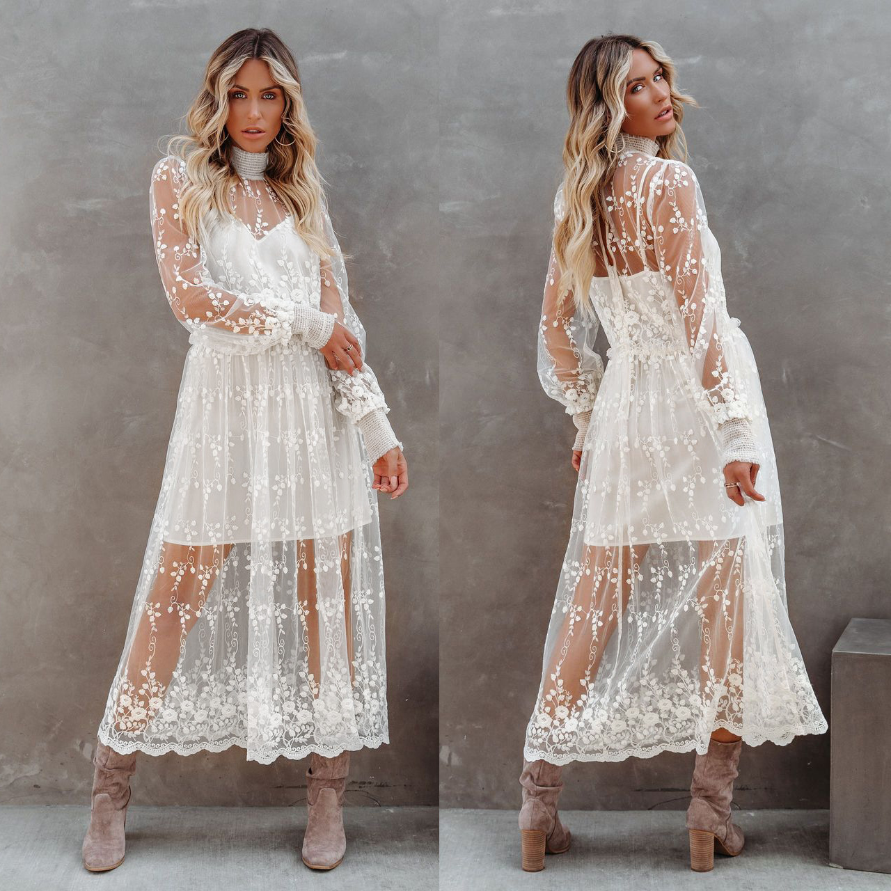 欧版连衣裙冬宽松