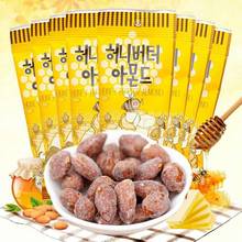 5袋韩国蜂蜜黄油扁桃仁巴旦木35g杏仁坚果零食品袋装