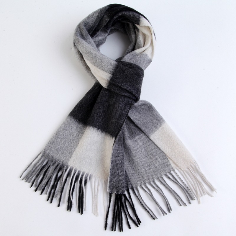 男士围巾冬季羊绒百搭新款商务休闲韩版气质时尚经典男式围脖