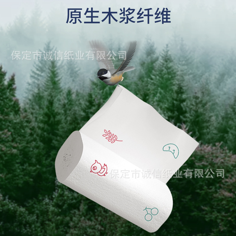 Xueliang Toilet Paper Rolls Household Affordable Log Coreless Roll Paper Toilet Paper 20 Rolls Bung Fodder Wholesale One Piece Dropshipping