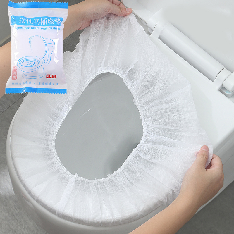 Disposable Toilet Mat Thicken Non-Woven Fabric Toilet Seat Cushion Travel Portable Hotel Toilet Toilet Seat Cover Seat Cushion Wholesale