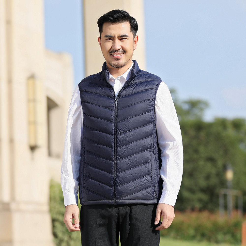 2023年圆领轻薄棉服马甲背心秋冬坎肩小香风拼接马夹韩版外穿坎肩