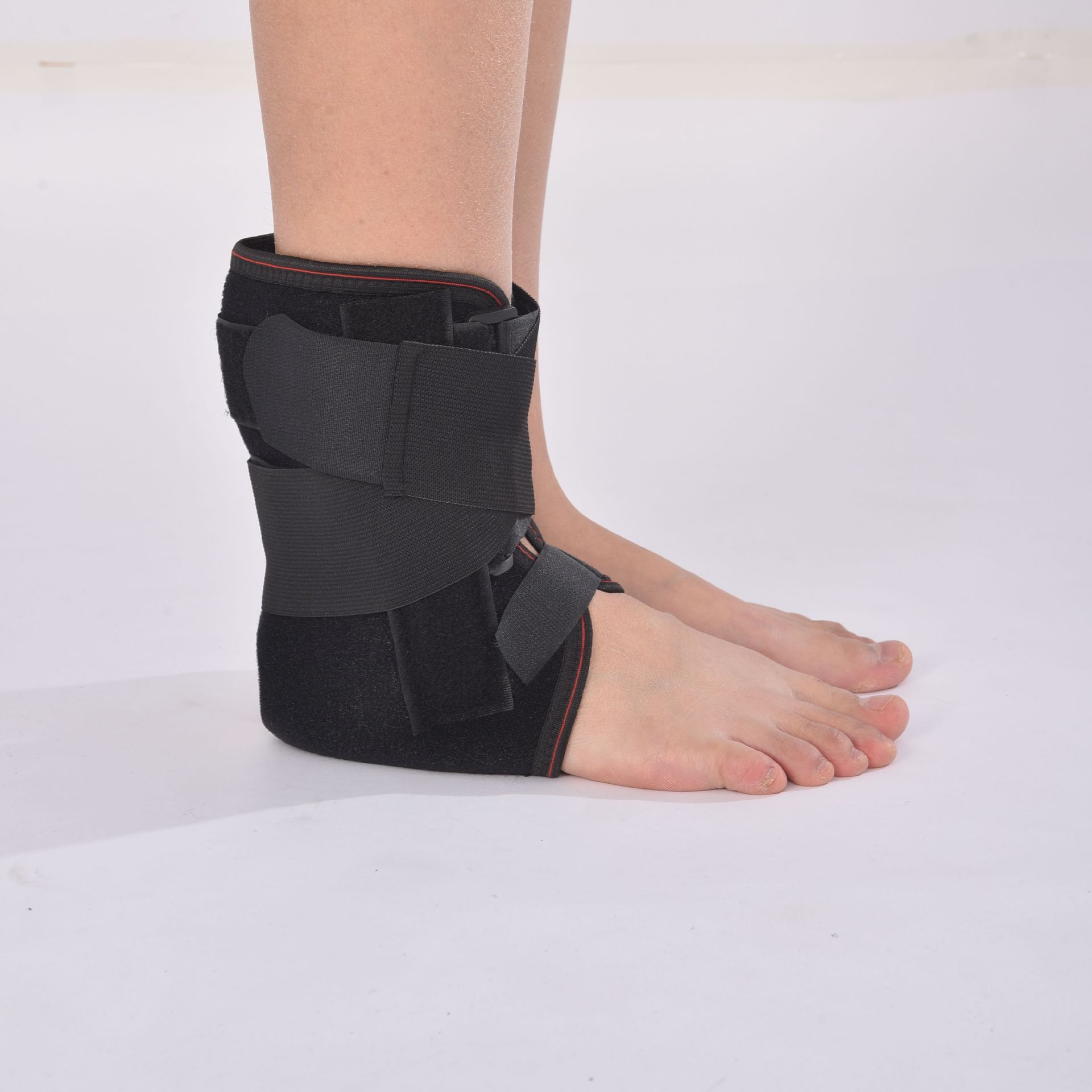 脚踝固定带 增强型踝关节固定 穿戴式带铝板护踝 踝骨固定带