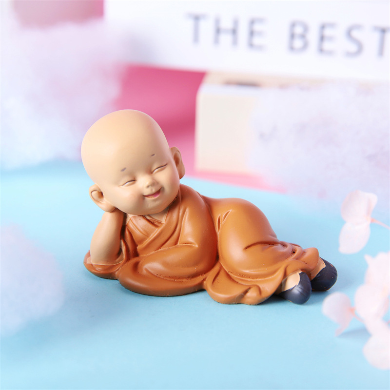 汽车载摆件慧能迷你小和尚沙弥佛教礼品伴手礼茶桌酒柜工艺品装饰