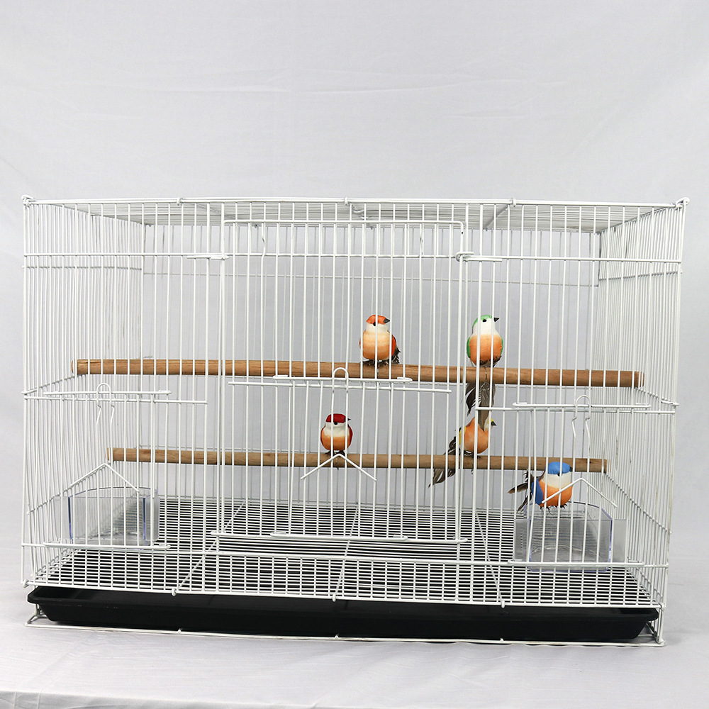 跨境电商爆款鸟笼鹦鹉笼子批发价加粗加固鸟笼宠物笼子折叠易携带