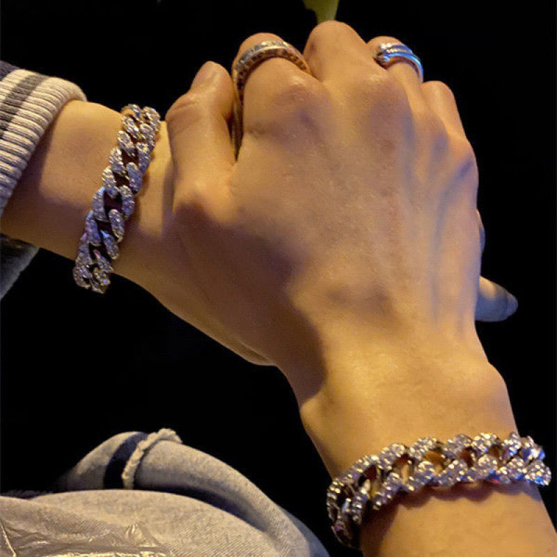 killwinner回到未来古巴手链男女情侣款手链潮王嘉尔同款满钻手镯