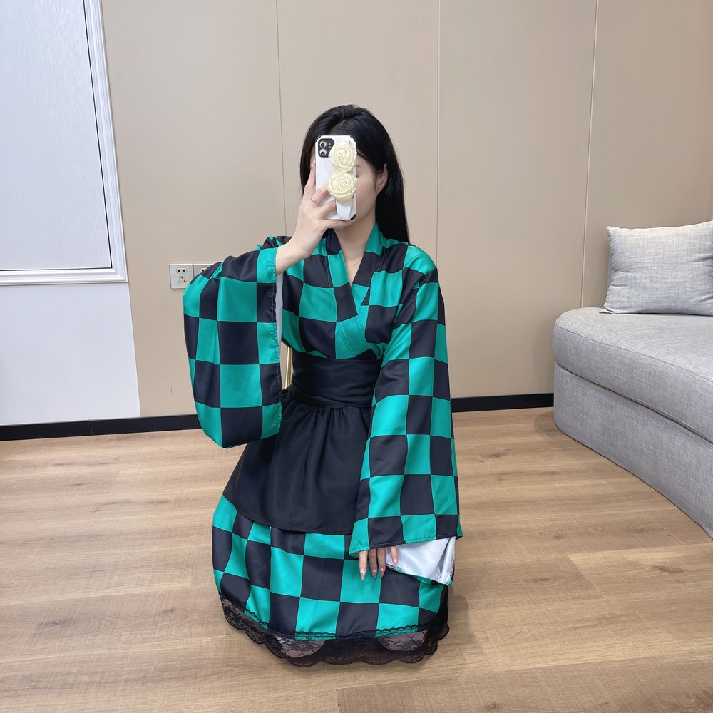 鬼灭之刃动漫周边羽织和服外套灶炭治郎套装浴袍二次元披风睡衣