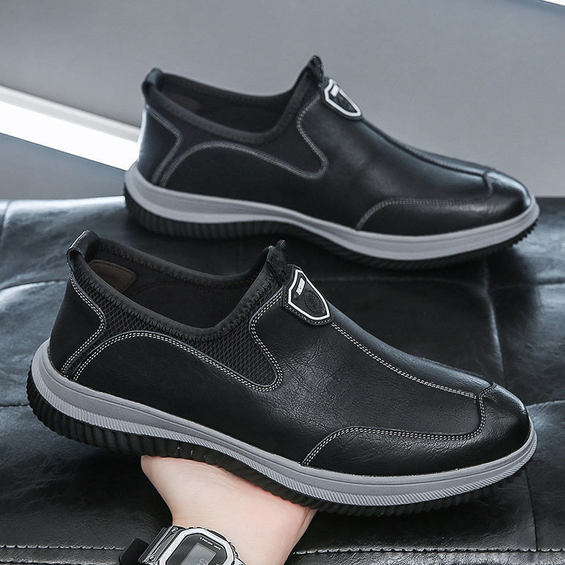 2023 Spring Breathable New Business Formal Wear Leather Breathable Leather Shoes Men's I Pedal Gommino Men's Shoes
