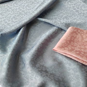 涤纶弹力提花布 仿醋酸色丁缎面小提花 女装连衣裙 衬衫旗袍面料