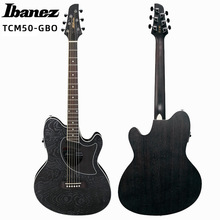 Ibanez依班娜TCM50银河宇宙黑木吉他民谣电箱吉他Talman琴体正品