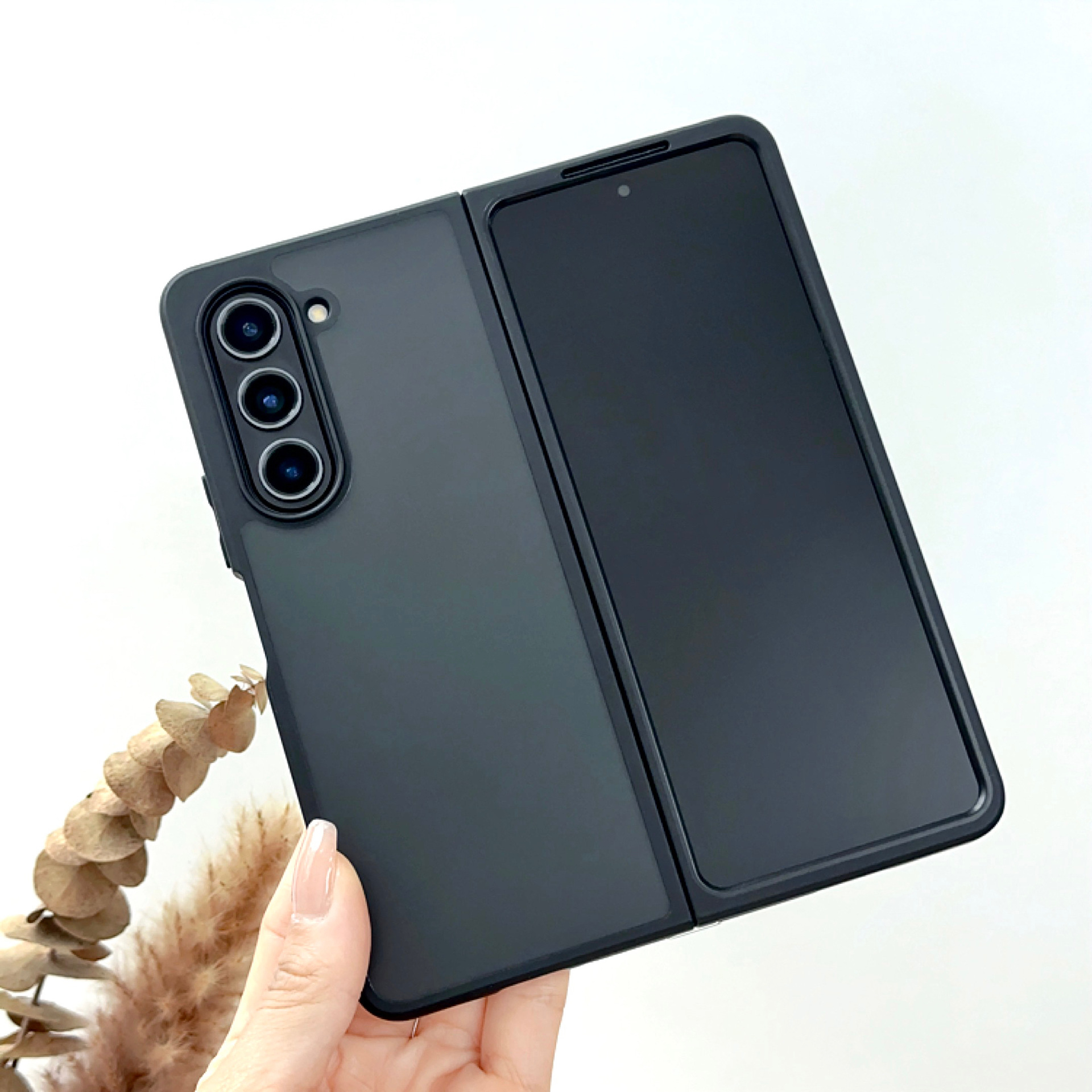 三星fold5新款卡扣一体软壳tpu软胶w24通用fold4折叠屏磨砂半透明