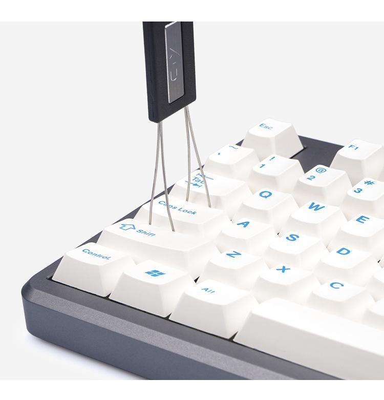 刻字钢丝拔键器金属拔轴器机械键盘两用换轴键帽个性拉拔起拔器