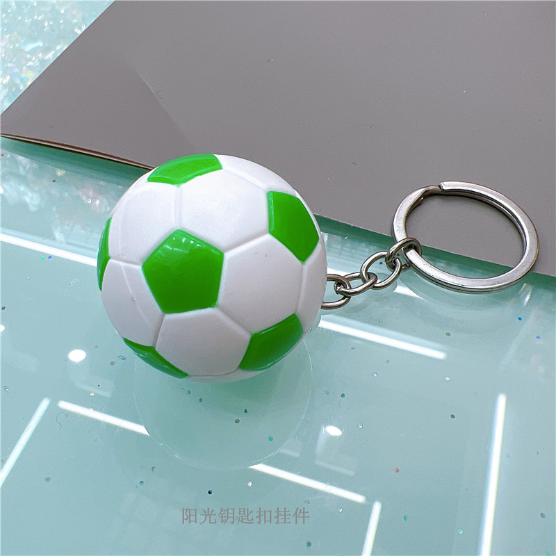 Creative Football Key Ring Pendant Bag Accessories Football Small Gift Sports Activity Souvenir Factory Direct Sales