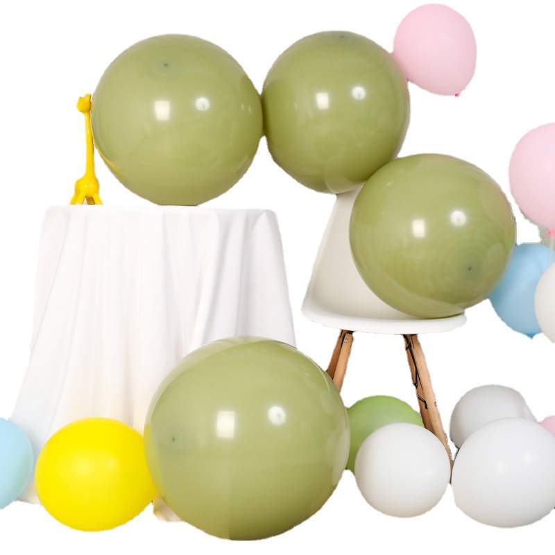 18-Inch Matte Balloon Matt Large round Party Birthday Celebration Wedding Ceremony Wedding Room Wedding Celebration Decoration Layout Macaron